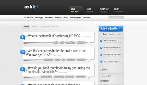 AskIt Elegant Themes