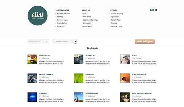 Elist Elegant Themes