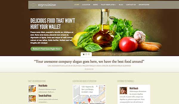 Mycuisine – Elegant Theme