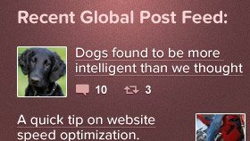 Recent Global Posts Feed