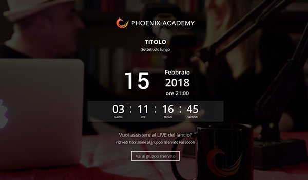 Coming soon page