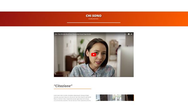 About page – Kit Orange